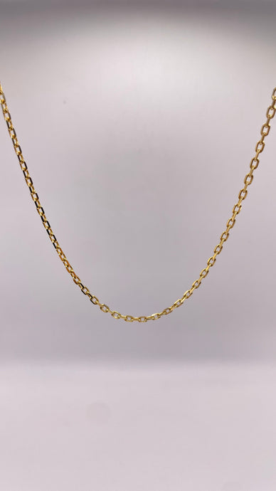 2.5mm Hermes Link Chain In 10 KT Yellow Gold