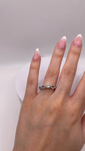 Load image into Gallery viewer, 18 KT 0.44 CT. Natural Diamond Infinity Ring In White Gold