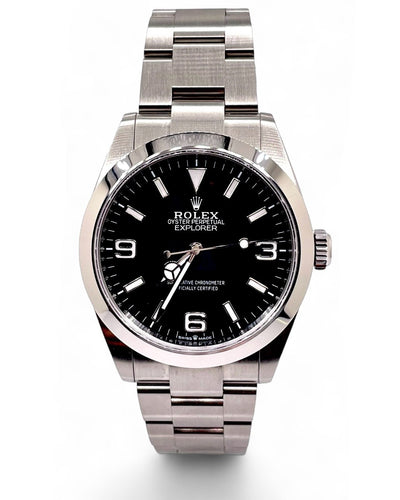 40mm 2025 Explorer Rolex Men’s Watch With Black Dial