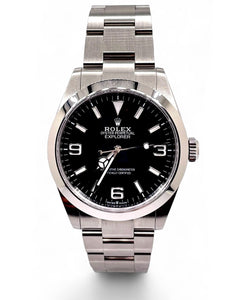 40mm 2025 Explorer Rolex Men’s Watch With Black Dial