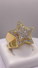 Load image into Gallery viewer, 0.94 CT. Natural Diamond Star Ring In 10 KT Yellow Gold