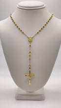 Load image into Gallery viewer, Rosary Necklace In 10 KT Yellow Gold