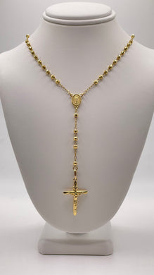 Rosary Necklace In 10 KT Yellow Gold