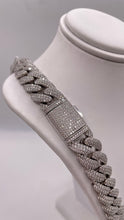 Load image into Gallery viewer, 14mm Moissanite Miami Cuban Link Chain In Silver