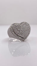 Load image into Gallery viewer, 3.05 CT. Lab Grown Diamond Heart Ring In 10 KT White Gold
