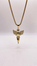 Load image into Gallery viewer, Angel Pendent In 10 KT Yellow Gold With CZ