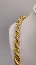 Load image into Gallery viewer, 7.9mm Rope Chain &amp; Bracelet Set In 10 KT Yellow Gold