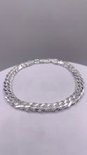 Load image into Gallery viewer, 6mm Double Curb Link Chain/Bracelet In Silver