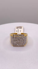 Load image into Gallery viewer, 1.40 CT. Natural Diamond Square Shape Men’s Ring In 10 KT Yellow Gold