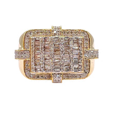 Load image into Gallery viewer, 1.09 CT. Natural Diamond Men’s Comfort Fit Ring In 10 KT Yellow Gold