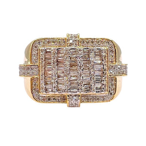 1.09 CT. Natural Diamond Men’s Comfort Fit Ring In 10 KT Yellow Gold