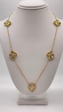 Load image into Gallery viewer, 5 Clover Necklace In 18 KT Yellow Gold