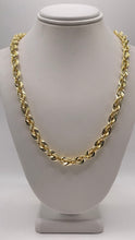 Load image into Gallery viewer, 6.4mm Diamond Cut Rope Chain In 10 KT Yellow Gold