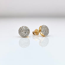 Load image into Gallery viewer, 0.40 CT. Natural Diamond Round Shape Stud Earrings In 10 KT Yellow Gold