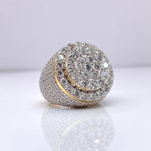 Load image into Gallery viewer, 8.27 CT. Lab Grown Men’s Diamond Round Shape Ring In 10 KT Yellow Gold