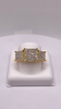 Load image into Gallery viewer, 0.67 CT. Natural Diamond Women’s Square Ring In 10 KT Yellow Gold