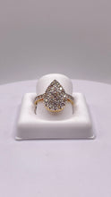 Load image into Gallery viewer, 0.90 CT. Natural Diamond Pear Shape Women’s Ring In 10 KT Yellow Gold