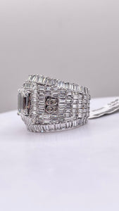 Men’s Lab Grown Diamond Ring In 10 KT White Gold