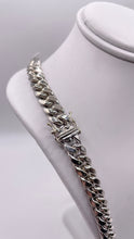 Load image into Gallery viewer, 8mm Miami Cuban Link Chain In 10 KT White Gold