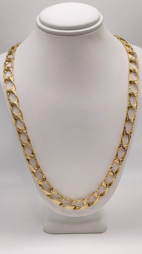 7.7mm Diamond-Cut Link Chain In 10 KT Yellow Gold