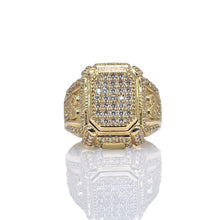 Load image into Gallery viewer, CZ Men’s Ring In 10 KT Yellow Gold