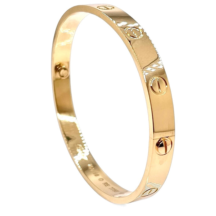Cartier Inspired Love Bangle In 18 KT Yellow Gold