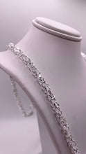 Load image into Gallery viewer, 4mm Byzantine Link Silver Chain/Bracelet