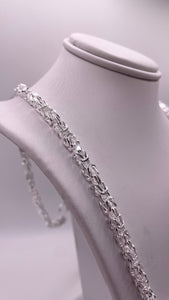 4mm Byzantine Link Silver Chain/Bracelet