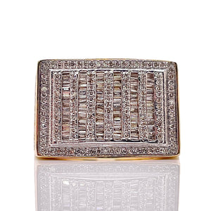 1.13 CT. Natural Diamond Men’s Ring In 10 KT Yellow Gold