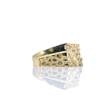 Load image into Gallery viewer, CZ Nugget Ring In 10 KT Yellow Gold