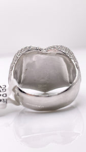 3.05 CT. Lab Grown Diamond Heart Ring In 10 KT White Gold