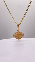 Load image into Gallery viewer, Harley-Davidson Pendent &amp; Curb Chain Combo In 10 KT Yellow Gold