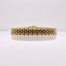 Load image into Gallery viewer, 8mm Solid Band Style Men’s Bracelet In 10 KT Yellow Gold