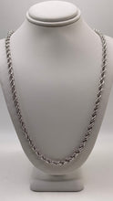Load image into Gallery viewer, 4.2mm Solid Rope Link Chain In 10 KT White Gold
