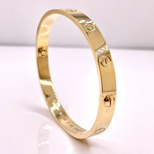 Load image into Gallery viewer, Cartier Inspired Love Bangle In 18 KT Yellow Gold
