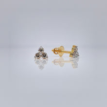 Load image into Gallery viewer, 0.30 CT. Natural Diamond Stud Earrings In 10 KT Yellow Gold