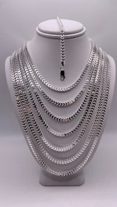 3mm Franco Chain/Bracelet In Silver