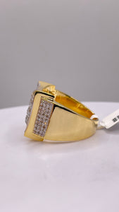 1.16 CT. Natural Diamond Men’s Ring In 10 KT Yellow Gold