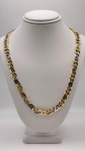 Load image into Gallery viewer, 6mm Two Tone Link Chain In 14 KT Yellow &amp; White Gold