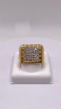 Load image into Gallery viewer, 1.05 CT. Natural Diamond Men’s Square Shape Ring In 10 KT Yellow Gold