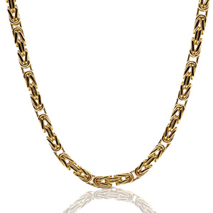 4mm Byzantine Chain In 14 KT Yellow Gold