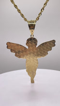 Load image into Gallery viewer, Two Tone Angel Pendent In 10 KT Yellow &amp; White Gold