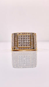 1.31 CT. Natural Diamond Men’s Ring In 10 KT Yellow Gold