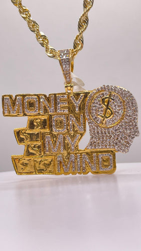 1.17 CT. Natural Diamond Money On My Mind Pendant In 10 KT Yellow Gold