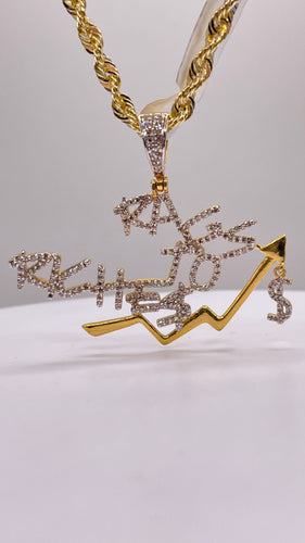 0.52 CT. Natural Diamond Rags To Riches Pendant In 10 KT Yellow Gold