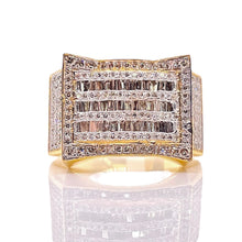 Load image into Gallery viewer, 1.16 CT. Natural Diamond Men’s Ring In 10 KT Yellow Gold