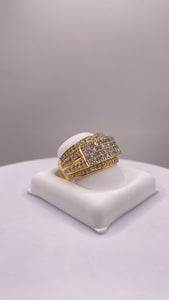 1.50 CT. Natural Diamond Men’s Ring In 10 KT Yellow Gold