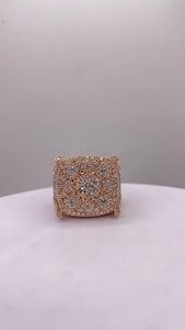 7.20 CT. Natural Diamond Men’s Ring In 14 KT Rose Gold