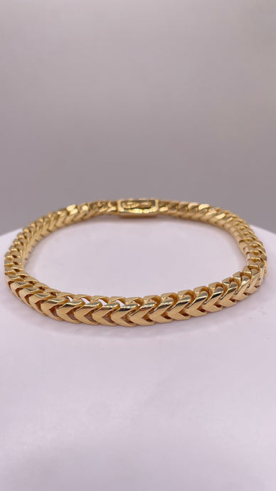 5.8mm Millennium Franco Link Chain In 10 KT Yellow Gold