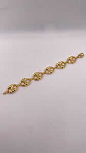 16.3mm Puff Gucci Bracelet In 10 KT Yellow Gold